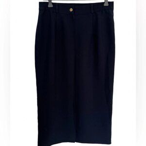 Emotions navy blue skirt with decorative buttons size
